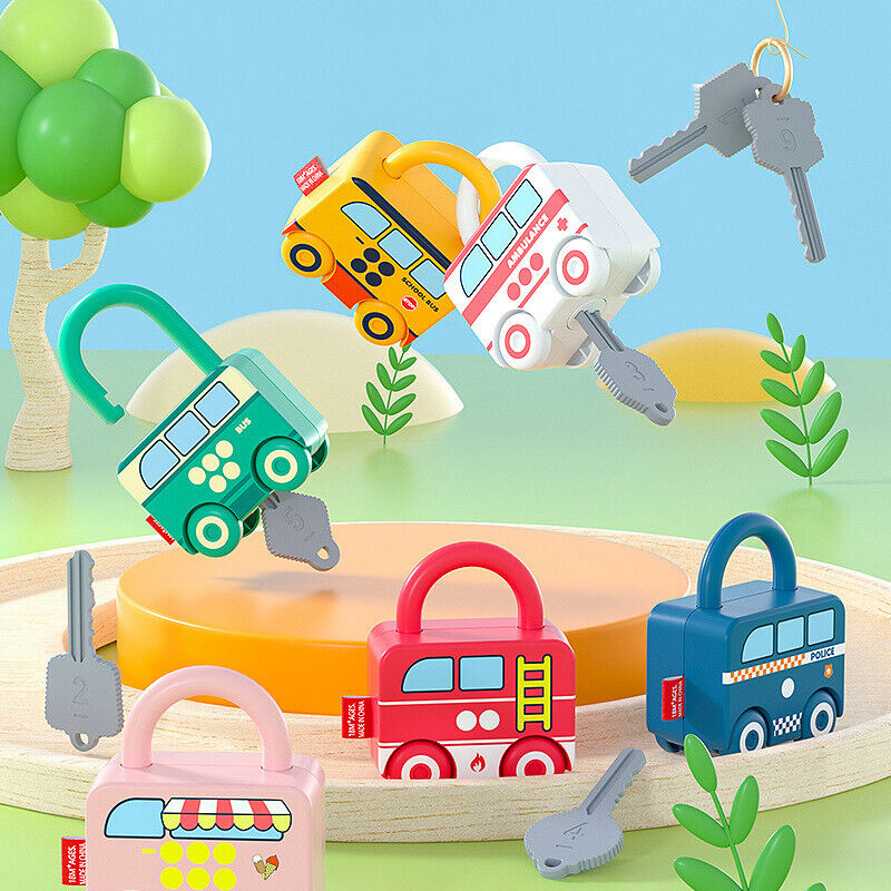 Montessori Learning Locks with Keys – Preschool Toy Box