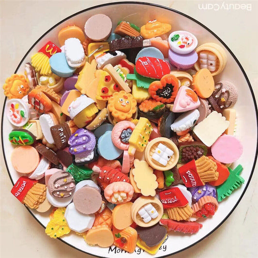 100pc Miniature Dolls Food