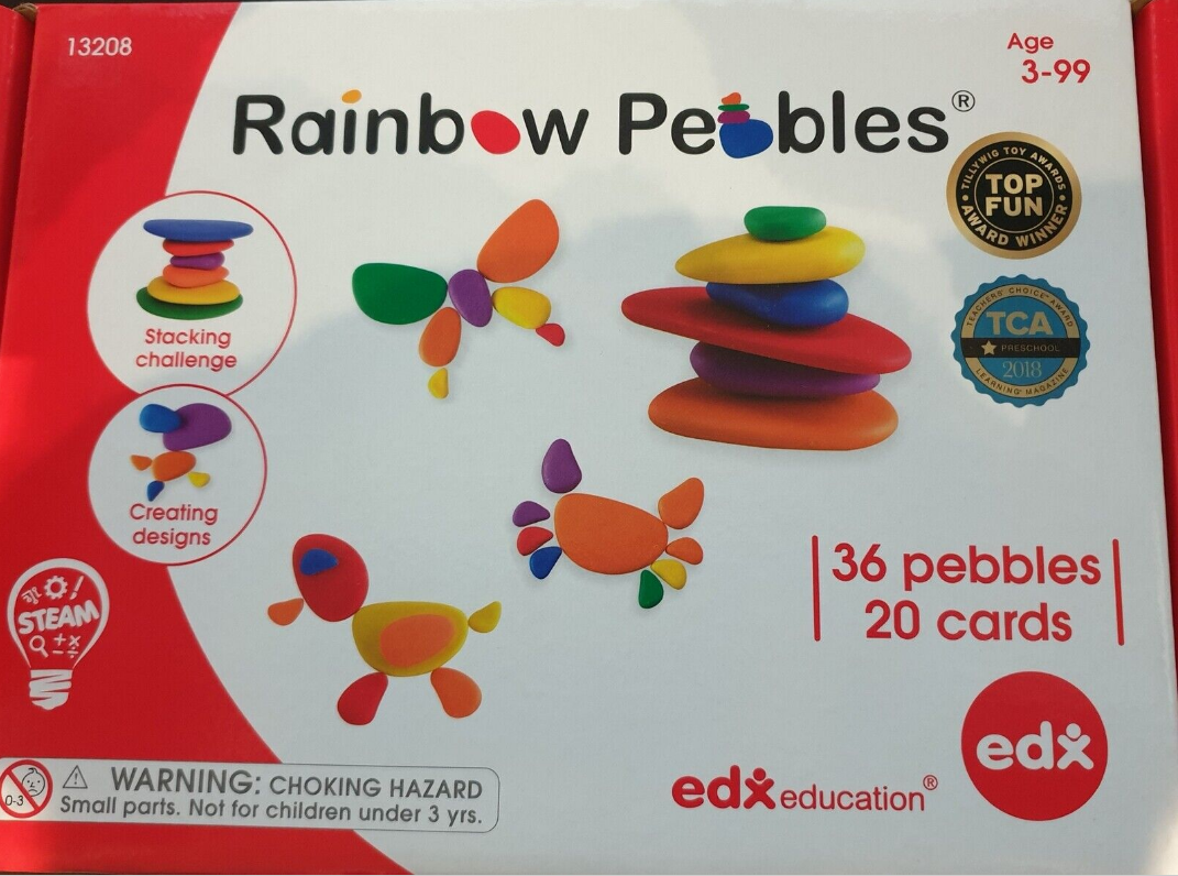 rainbow pebbles