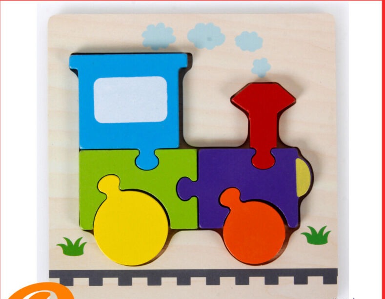 Super Thick Wooden 3D Colorful Animal Puzzles