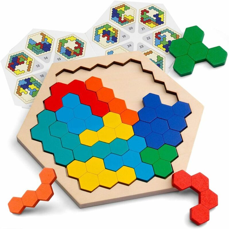 Wooden Hexagon Puzzle 