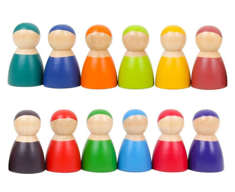 Steiner/Waldorf Wooden Rainbow Collection