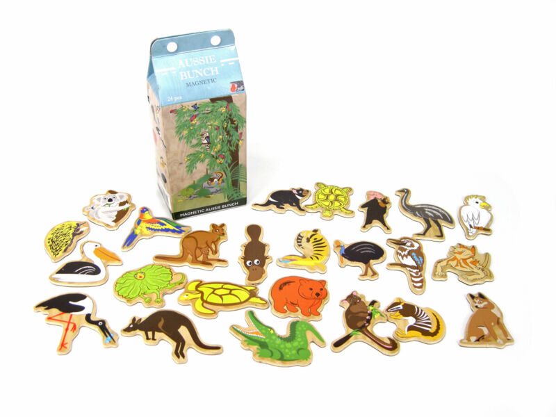 Wooden Australian Animal Magnets