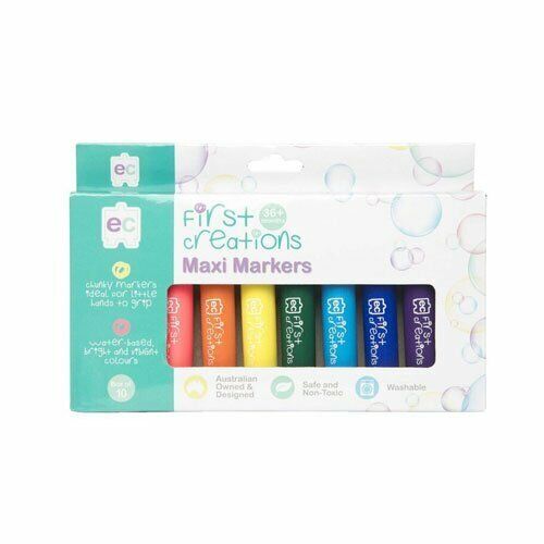 First Creations Maxi Markers 10 Set Superb Washable Water Based Non Toxic