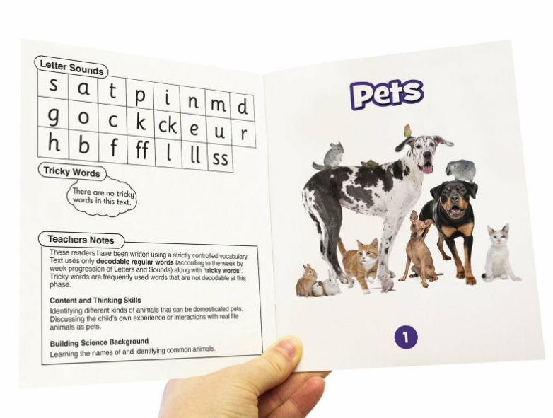 12 Science Decodable Readers Phase 2 - Pets