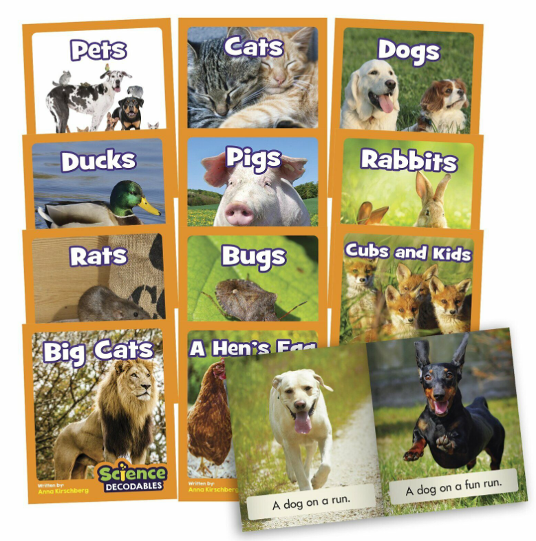 12 Science Decodable Readers Phase 2 - Pets